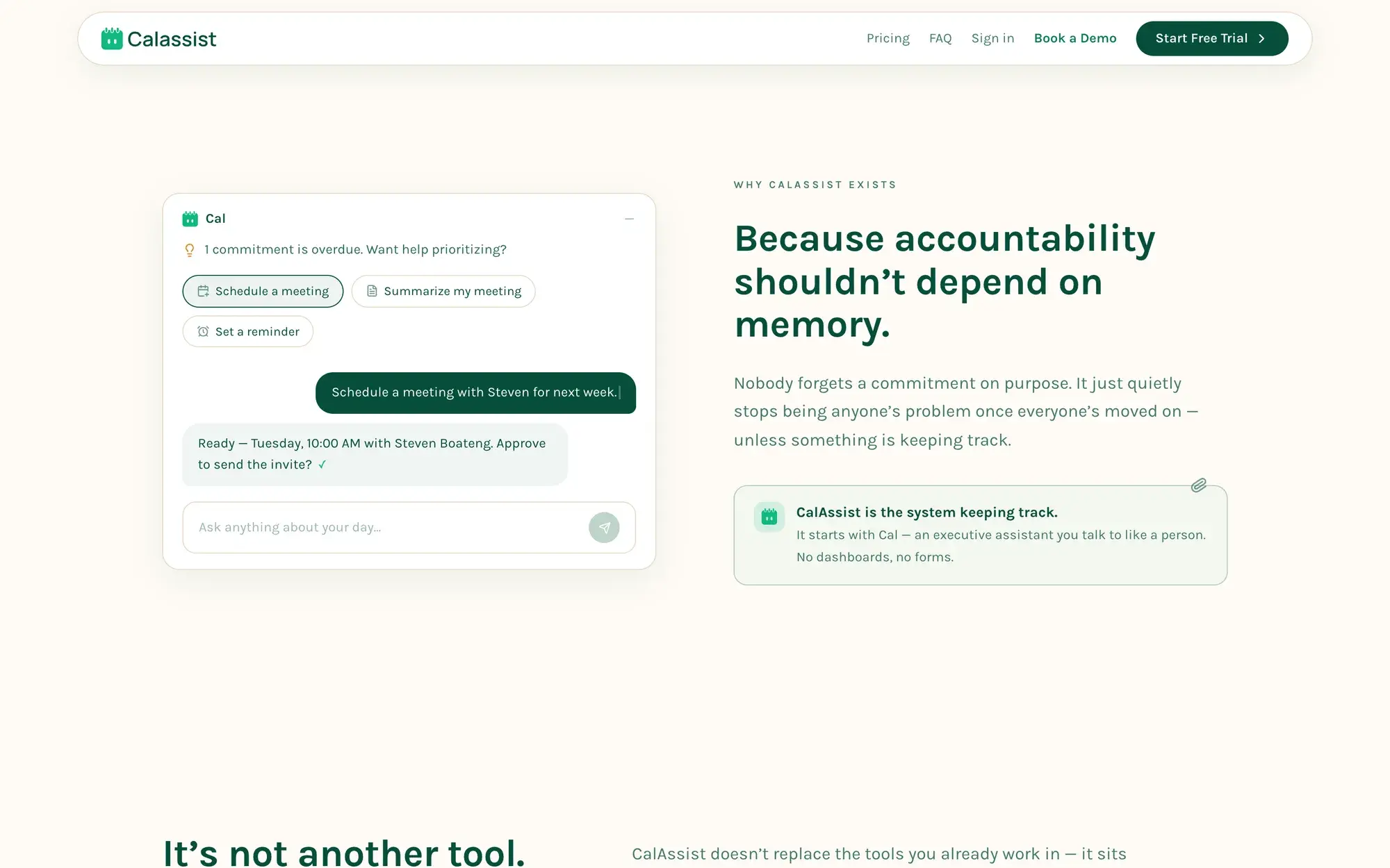 CalAssist screenshot 2