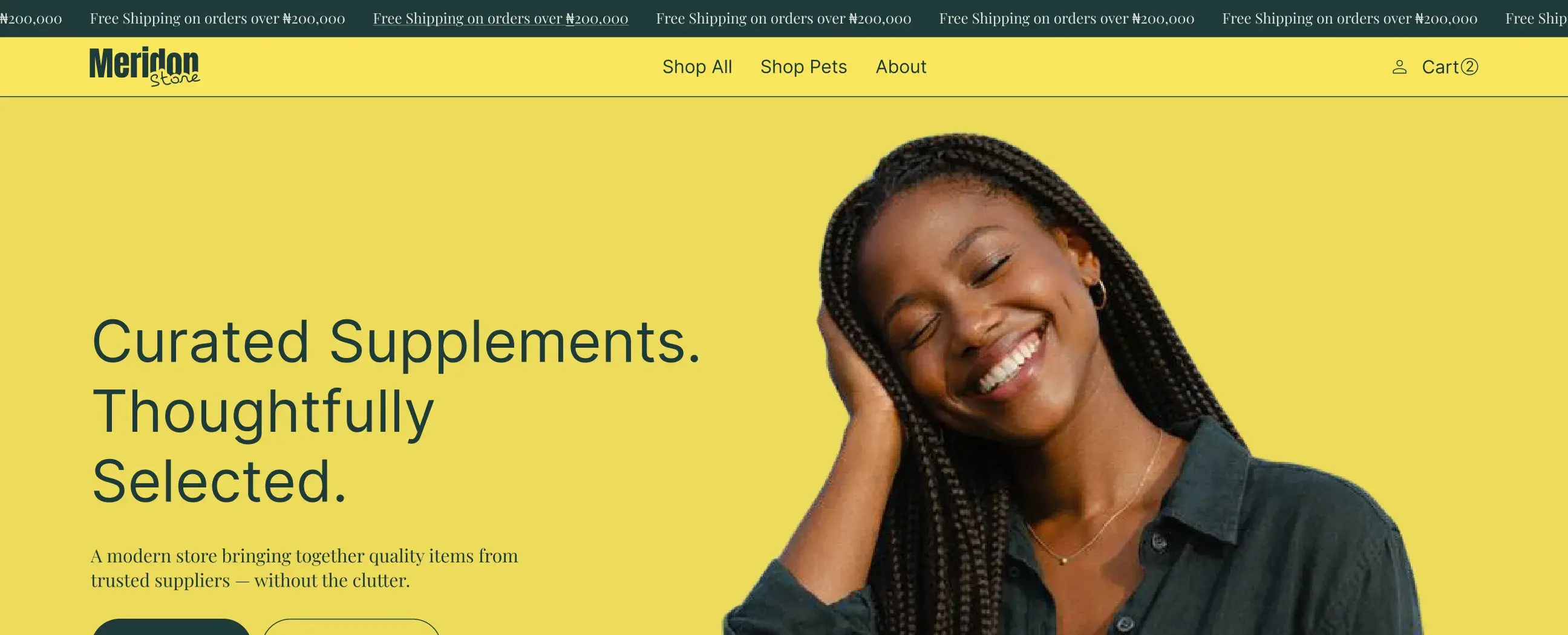 Meridon Store screenshot 1